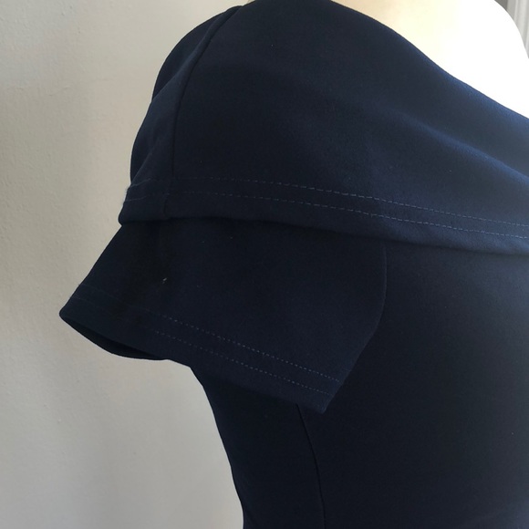 Missguided blue off shoulder dress - Picture 4 of 8